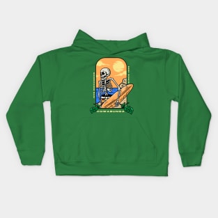 Cowabunga Surfing Kids Hoodie